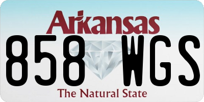 AR license plate 858WGS