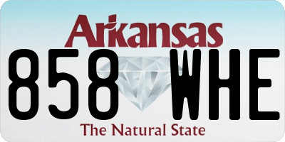 AR license plate 858WHE