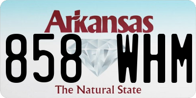 AR license plate 858WHM