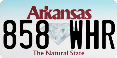 AR license plate 858WHR