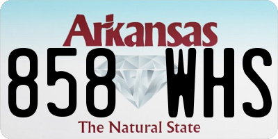 AR license plate 858WHS