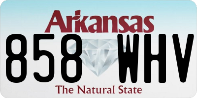 AR license plate 858WHV