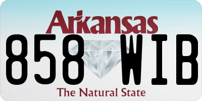 AR license plate 858WIB