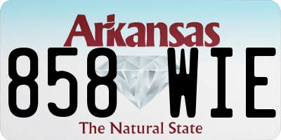 AR license plate 858WIE