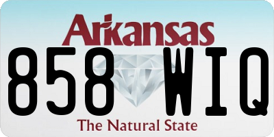 AR license plate 858WIQ