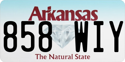 AR license plate 858WIY