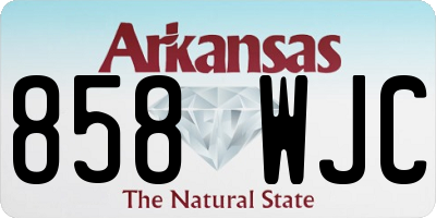 AR license plate 858WJC