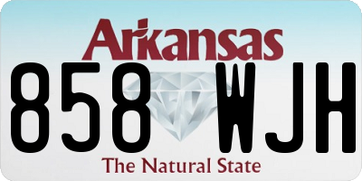 AR license plate 858WJH