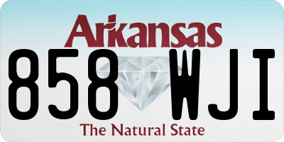 AR license plate 858WJI