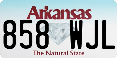 AR license plate 858WJL