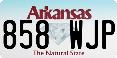 AR license plate 858WJP