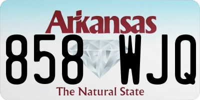 AR license plate 858WJQ