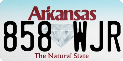 AR license plate 858WJR
