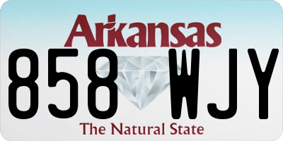 AR license plate 858WJY