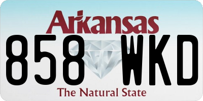 AR license plate 858WKD