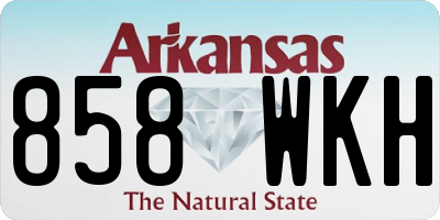 AR license plate 858WKH