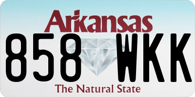 AR license plate 858WKK