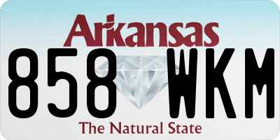 AR license plate 858WKM