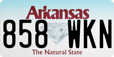 AR license plate 858WKN