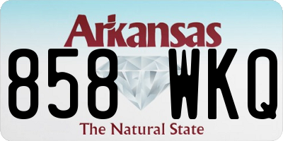 AR license plate 858WKQ