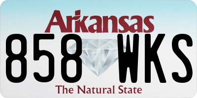 AR license plate 858WKS