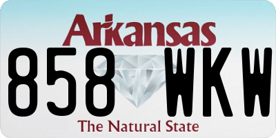 AR license plate 858WKW