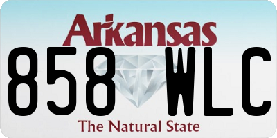 AR license plate 858WLC