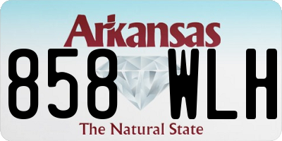 AR license plate 858WLH