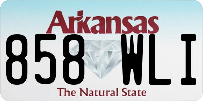 AR license plate 858WLI