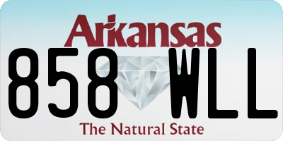 AR license plate 858WLL