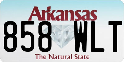 AR license plate 858WLT