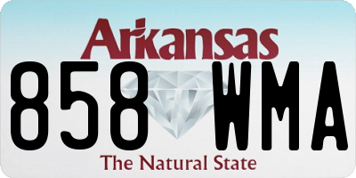 AR license plate 858WMA