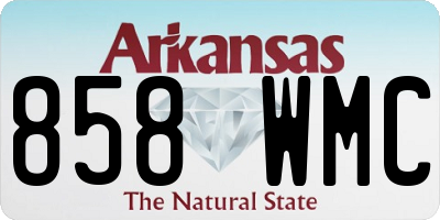 AR license plate 858WMC