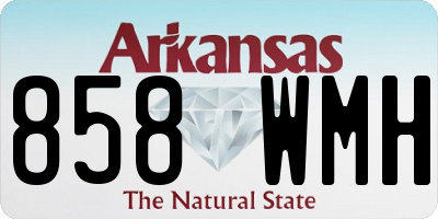 AR license plate 858WMH