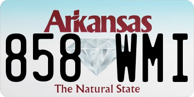 AR license plate 858WMI