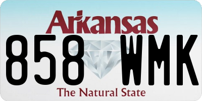 AR license plate 858WMK