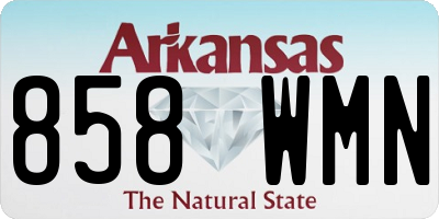 AR license plate 858WMN
