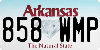 AR license plate 858WMP