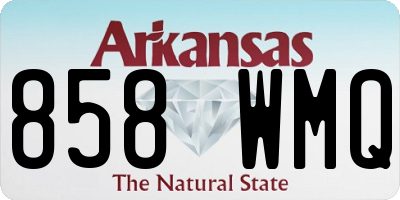 AR license plate 858WMQ