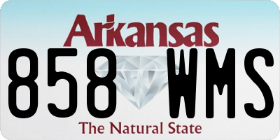AR license plate 858WMS
