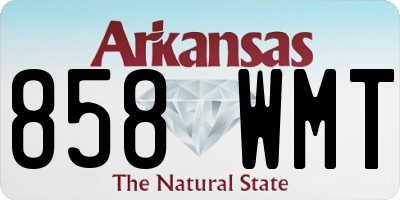 AR license plate 858WMT