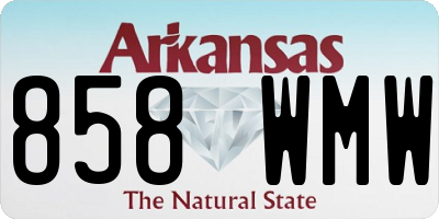 AR license plate 858WMW