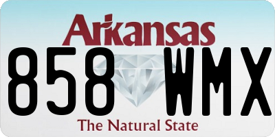 AR license plate 858WMX