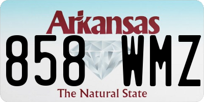 AR license plate 858WMZ