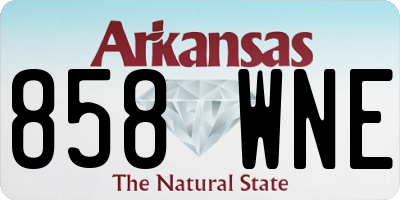 AR license plate 858WNE