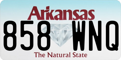 AR license plate 858WNQ