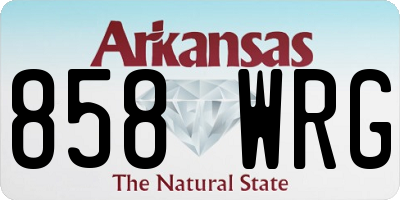 AR license plate 858WRG