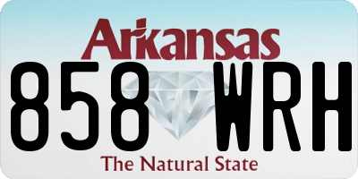 AR license plate 858WRH
