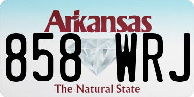 AR license plate 858WRJ