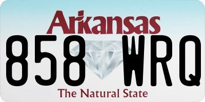 AR license plate 858WRQ